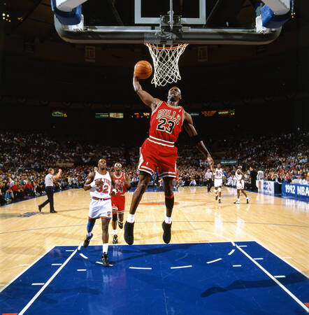 Michael Jordan Dunk Bulls vs Knicks MSG ECF 1992 Michael Jordan Dunk Bulls vs Knicks MSG ECF 1992