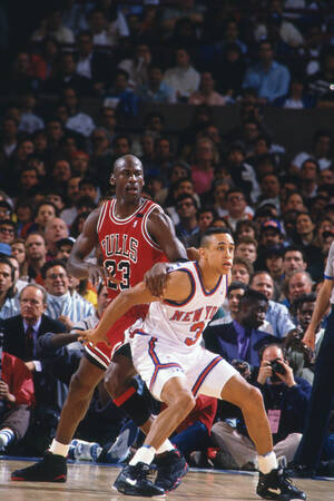 Michael Jordan John Starks Bulls Knicks 1992 Michael Jordan John Starks Bulls Knicks 1992