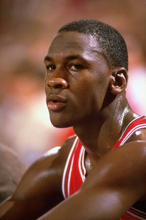 Michael Jordan with the Chicago Bulls in Phoenix 1984 Michael Jordan with the Chicago Bulls in Phoenix 1984