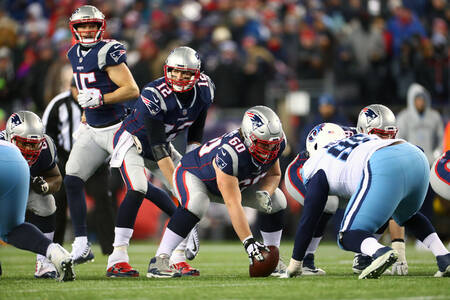 Tom Brady Patriots vs Titans AFC Playoffs