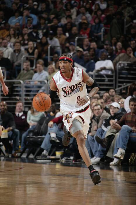 Allen Iverson Philadelphia 76ers vs Sacramento Kings 2005 Allen Iverson Philadelphia 76ers vs Sacramento Kings 2005