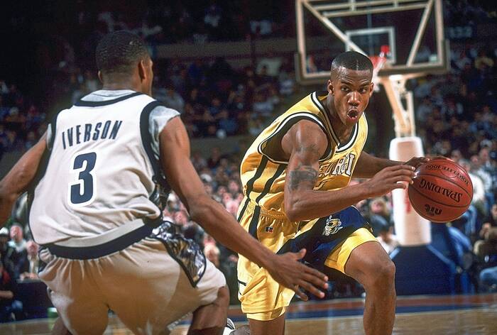 Allen Iverson vs Stephon Marbury NIT 1995 Allen Iverson vs Stephon Marbury NIT 1995