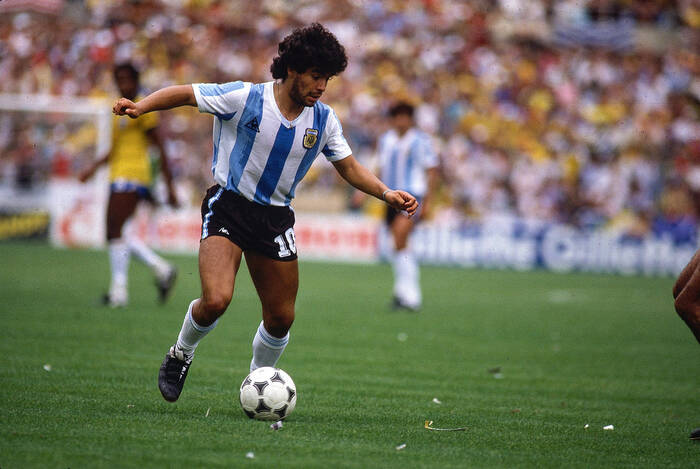 Diego Maradona in 1982 FIFA World Cup