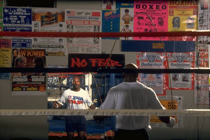 Evander Holyfield Training at House of Pain Gym Houston Evander Holyfield Training at House of Pain Gym Houston