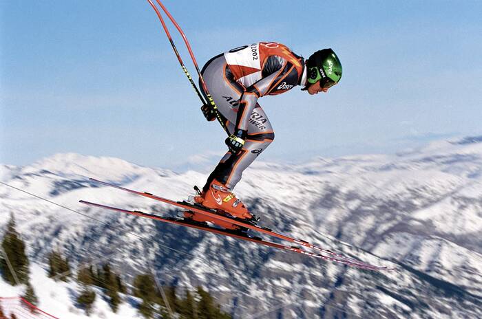 Fritz Strobl Downhill at 2002 Winter Olympics