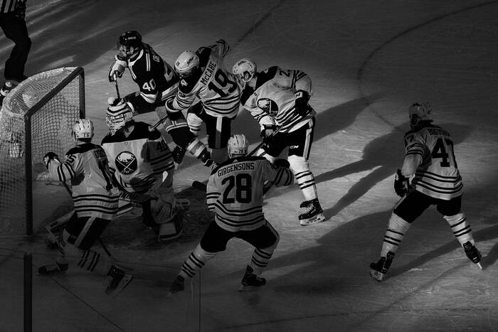 Jake McCabe and Michael Grabner - 2018 NHL Winter Classic Jake McCabe and Michael Grabner - 2018 NHL Winter Classic