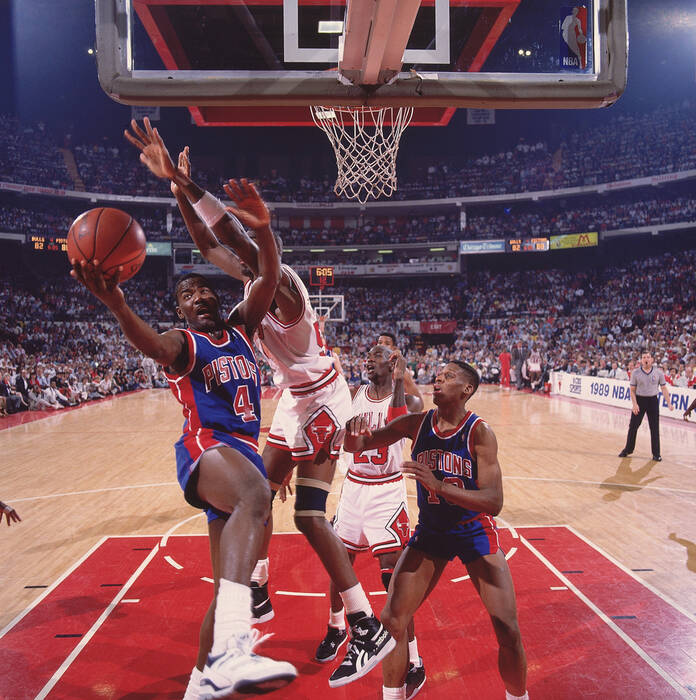 Joe Dumars' Layup Detroit Pistons vs Bulls ECF Game 6 - 1989 Joe Dumars' Layup Detroit Pistons vs Bulls ECF Game 6 - 1989