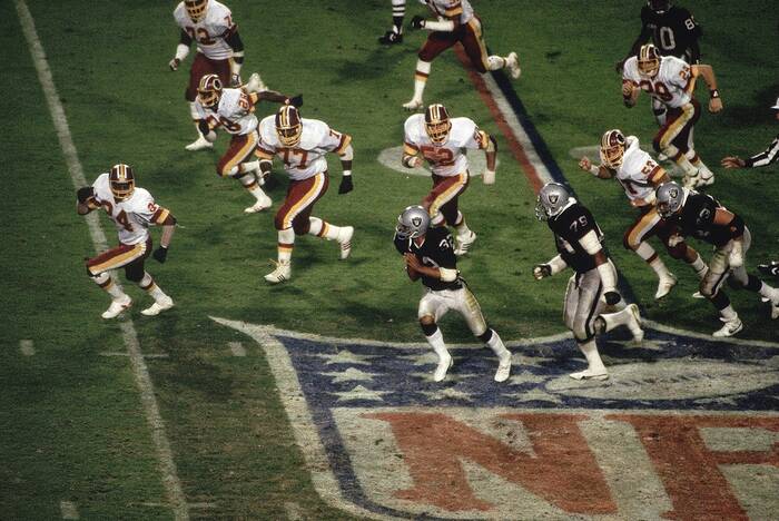 Los Angeles Raiders Marcus Allen - Super Bowl XVIII