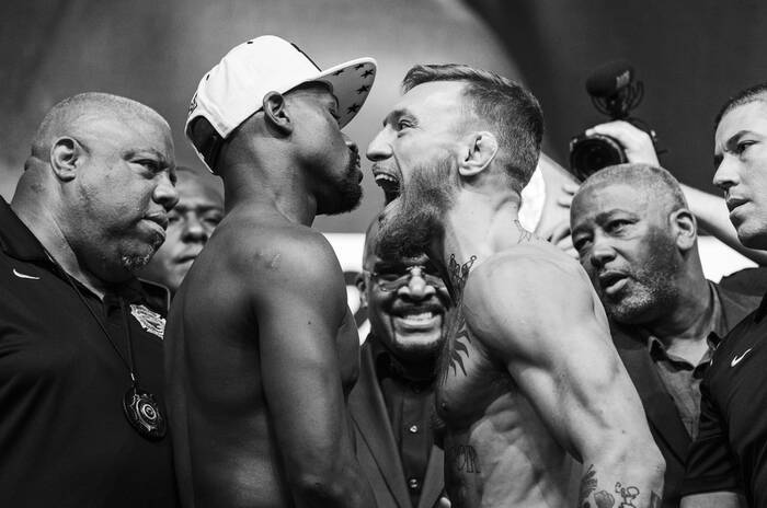 Mayweather Jr vs McGregor - Las Vegas Face-Off