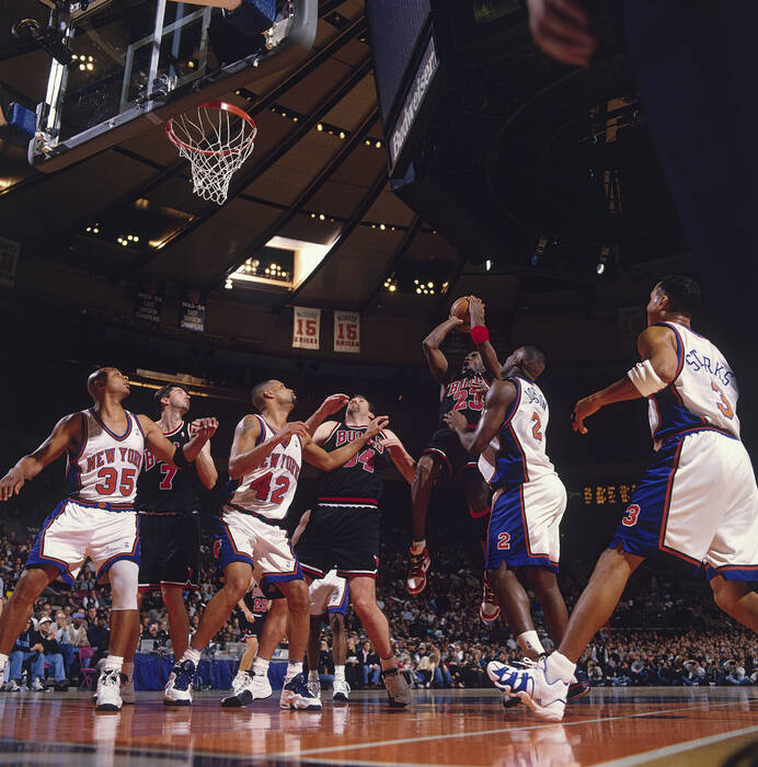 Michael Jordan Chicago Bulls vs New York Knicks 1998 Michael Jordan Chicago Bulls vs New York Knicks 1998
