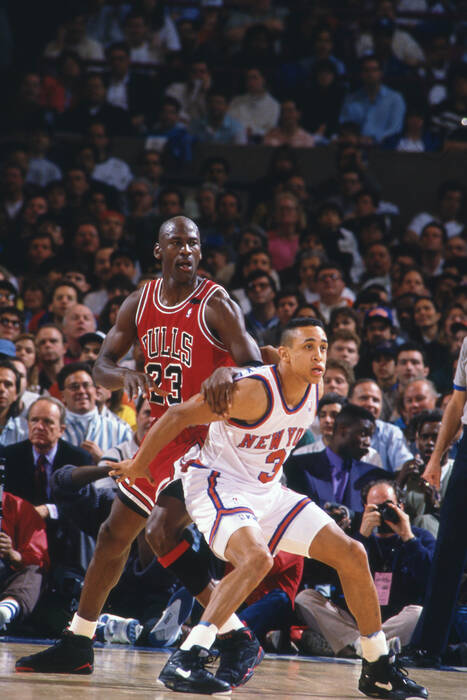 Michael Jordan John Starks Bulls Knicks 1992 Michael Jordan John Starks Bulls Knicks 1992