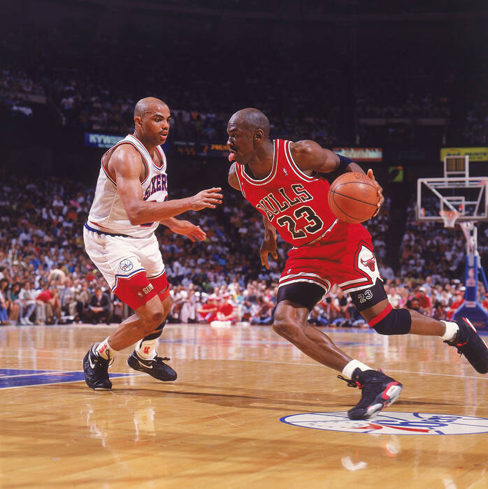 Michael Jordan vs Charles Barkley Bulls 1991 Michael Jordan vs Charles Barkley Bulls 1991