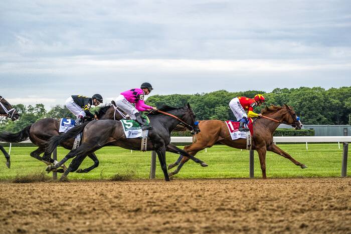 Mike Smith et Justify - Belmont Park 2018