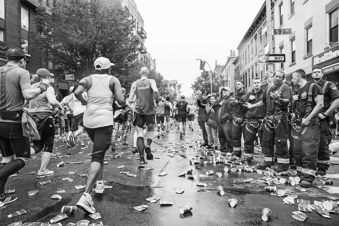 New York City Marathon competition in Brooklyn in 2017