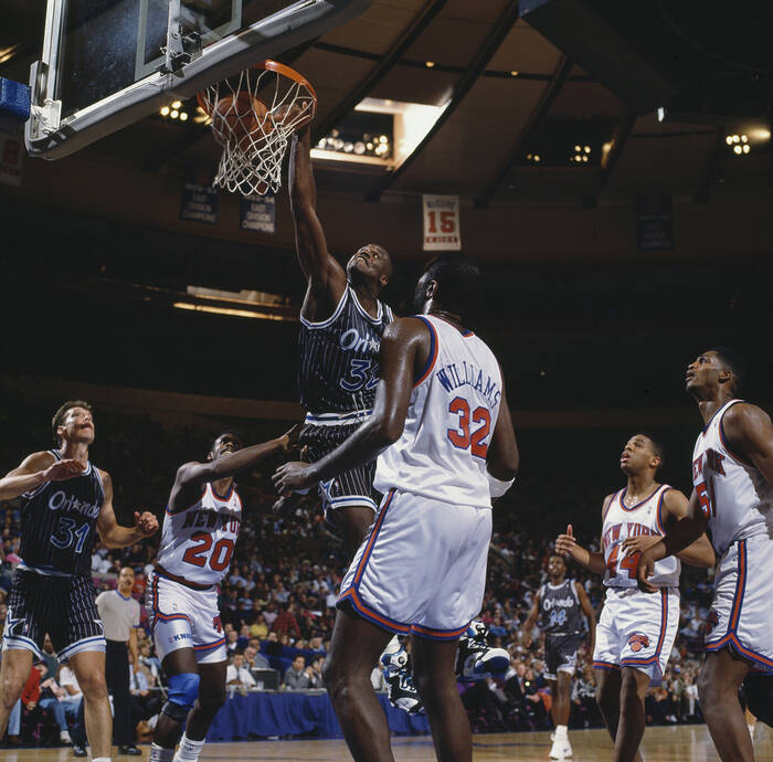 Shaquille ONeal vs Knicks Madison - Square Garden 1992 Shaquille ONeal vs Knicks Madison - Square Garden 1992