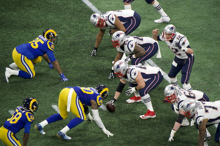 Tom Brady at the Line of Scrimmage - Super Bowl LIII Tom Brady at the Line of Scrimmage - Super Bowl LIII