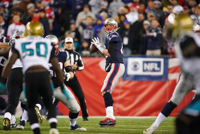 Tom Brady Patriots vs Jaguars AFC Championship 2018