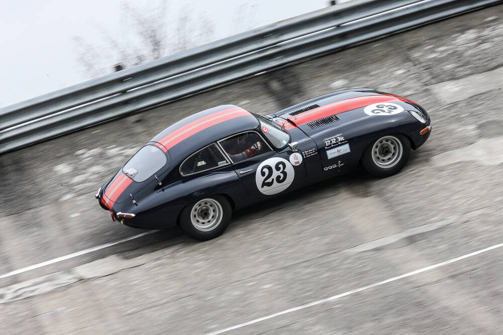 JAGUAR TYPE E AUTODROME DE MONTLHERY BANKING