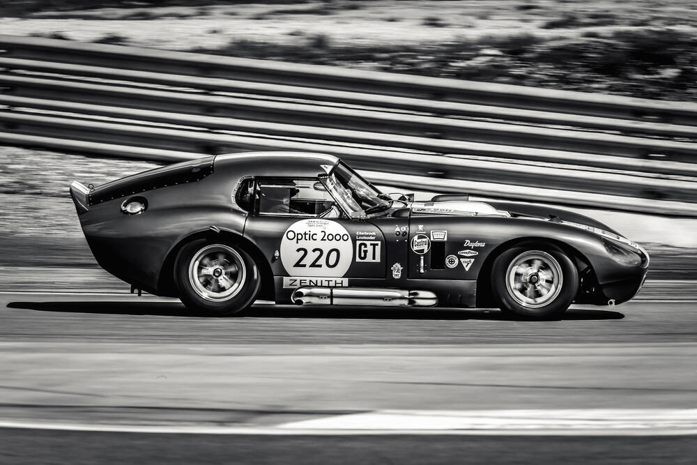 SHELBY COBRA DAYTONA TOUR AUTO Black and White
