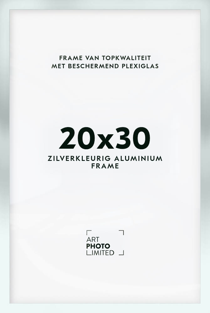 Aluminium lijst Zilverkleurige 20x30cm