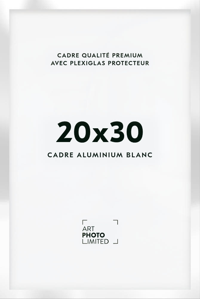 Cadre en aluminium blanc 20x30cm Cadre en aluminium blanc 20x30cm