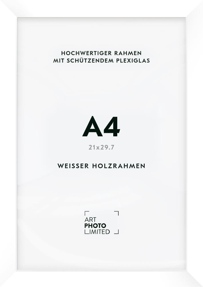 Holzrahmen Weiß A4 Holzrahmen Weiß A4