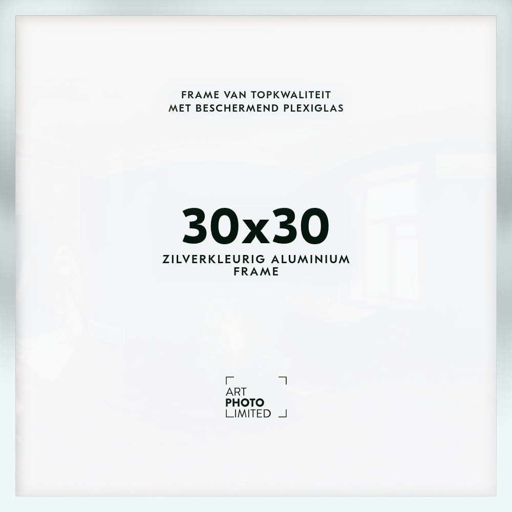 Aluminium lijst Zilverkleurige 30x30cm