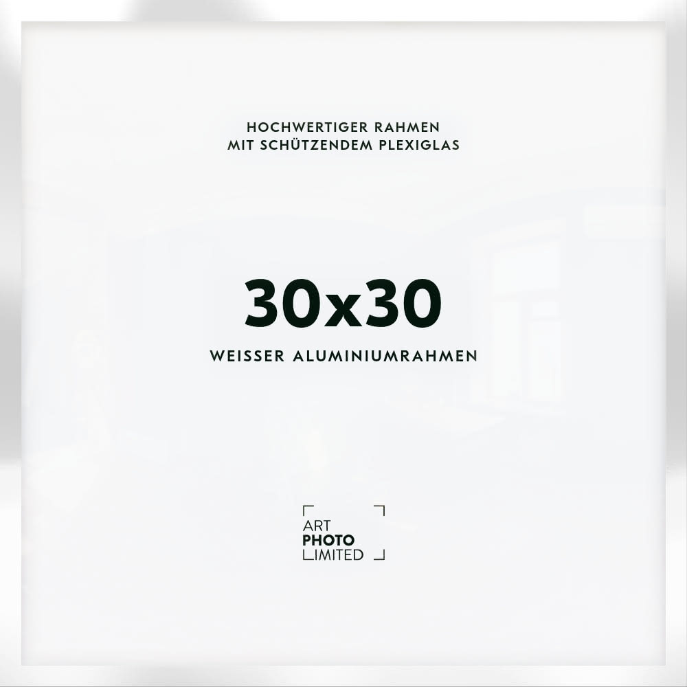 Alurahmen Weiß 30x30cm Alurahmen Weiß 30x30cm