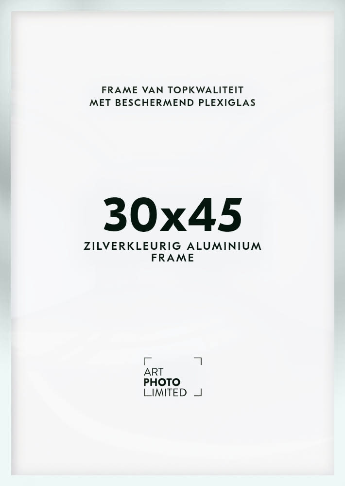 Aluminium lijst Zilverkleurige 30x45cm