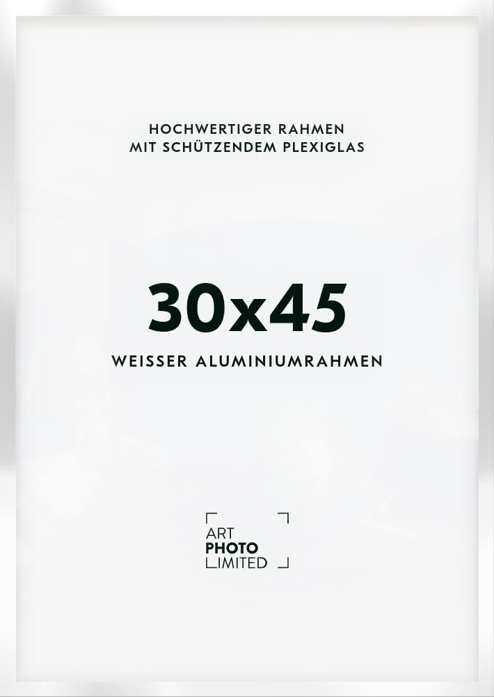 Alurahmen Weiß 30x45cm Alurahmen Weiß 30x45cm
