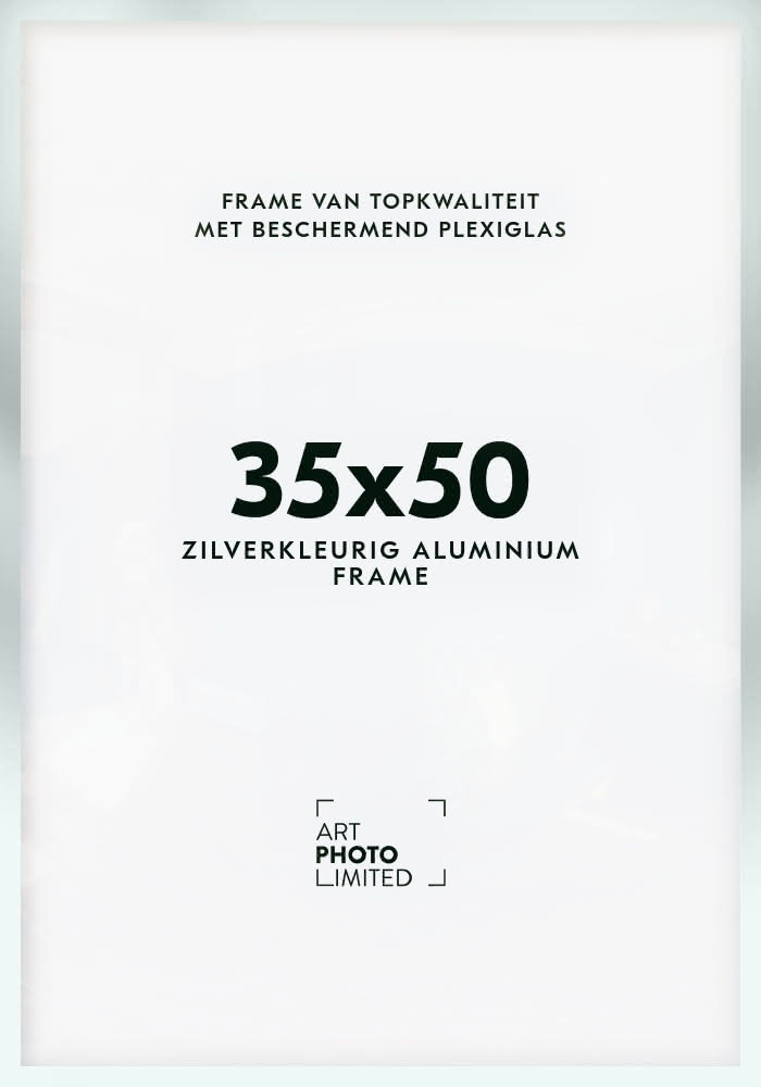 Aluminium lijst Zilverkleurige 35x50cm