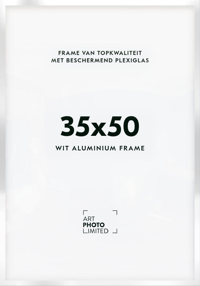 Aluminium lijst Witte 35x50cm Aluminium lijst Witte 35x50cm