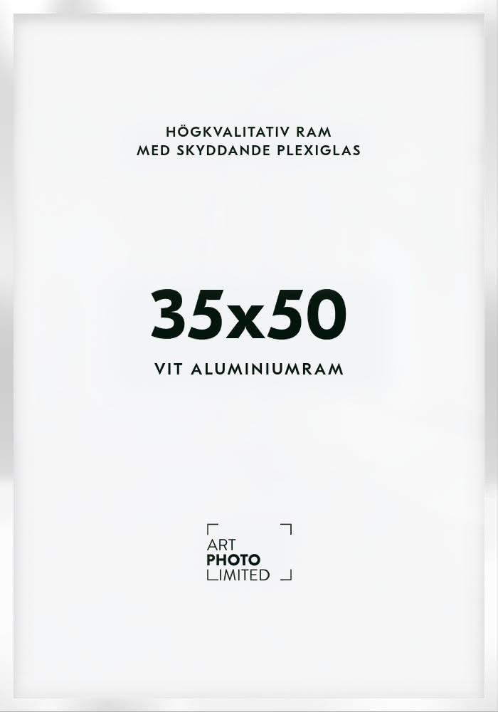 Vit Aluminiumram 35x50cm Vit Aluminiumram 35x50cm