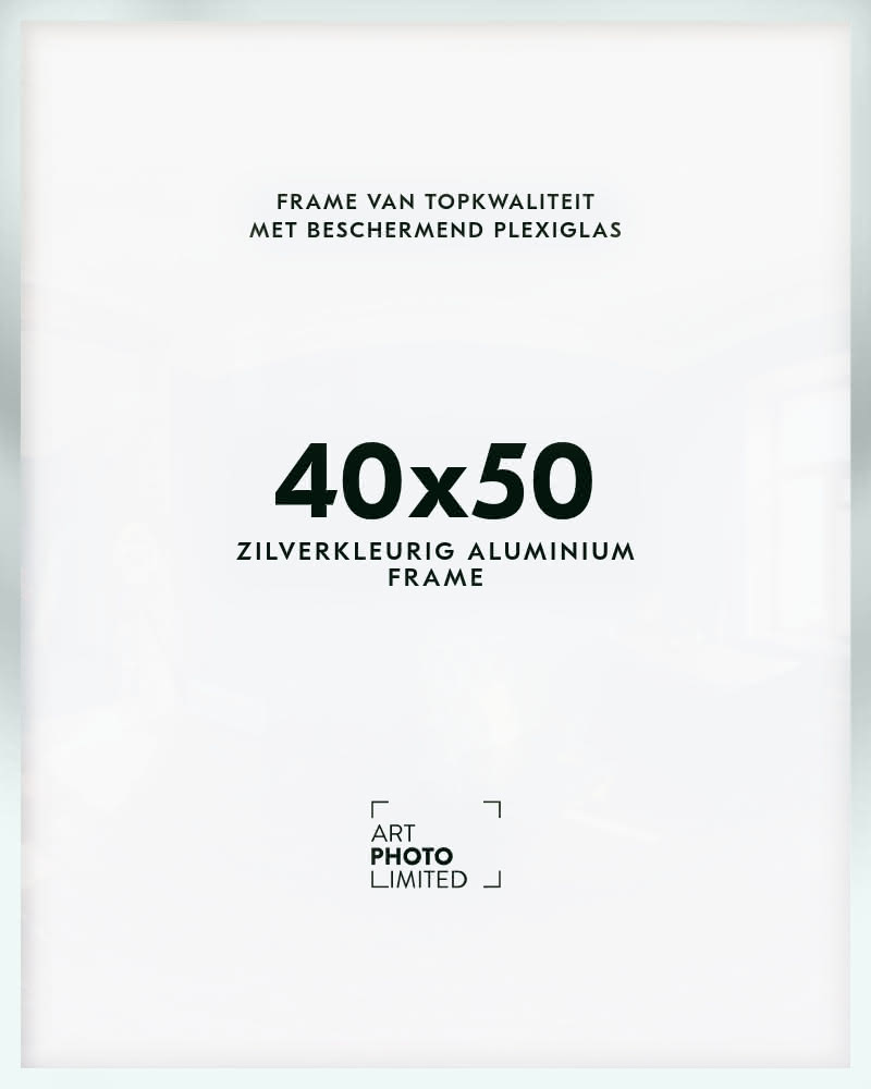 Aluminium lijst Zilverkleurige 40x50cm