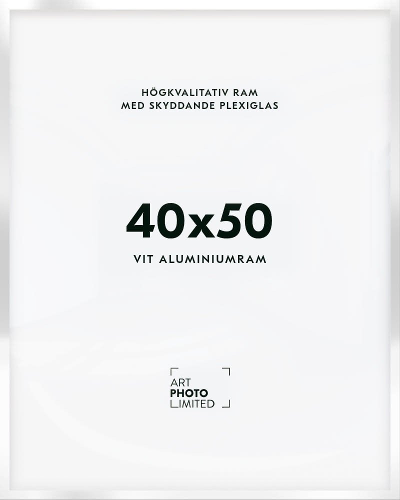 Vit Aluminiumram 40x50cm Vit Aluminiumram 40x50cm