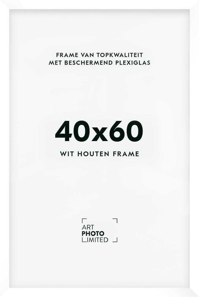 Houten lijst Witte 40x60cm Houten lijst Witte 40x60cm