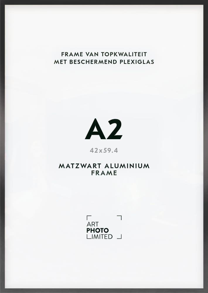 Aluminium lijst Zwart A2
