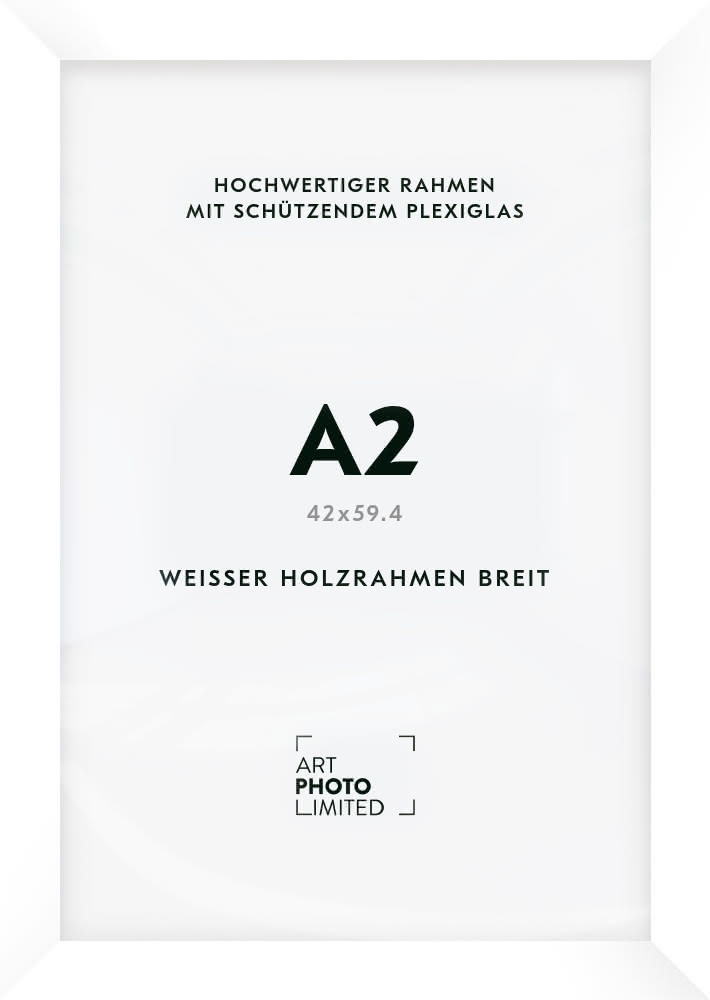 Holzrahmen Weiß Breit A2 Holzrahmen Weiß Breit A2