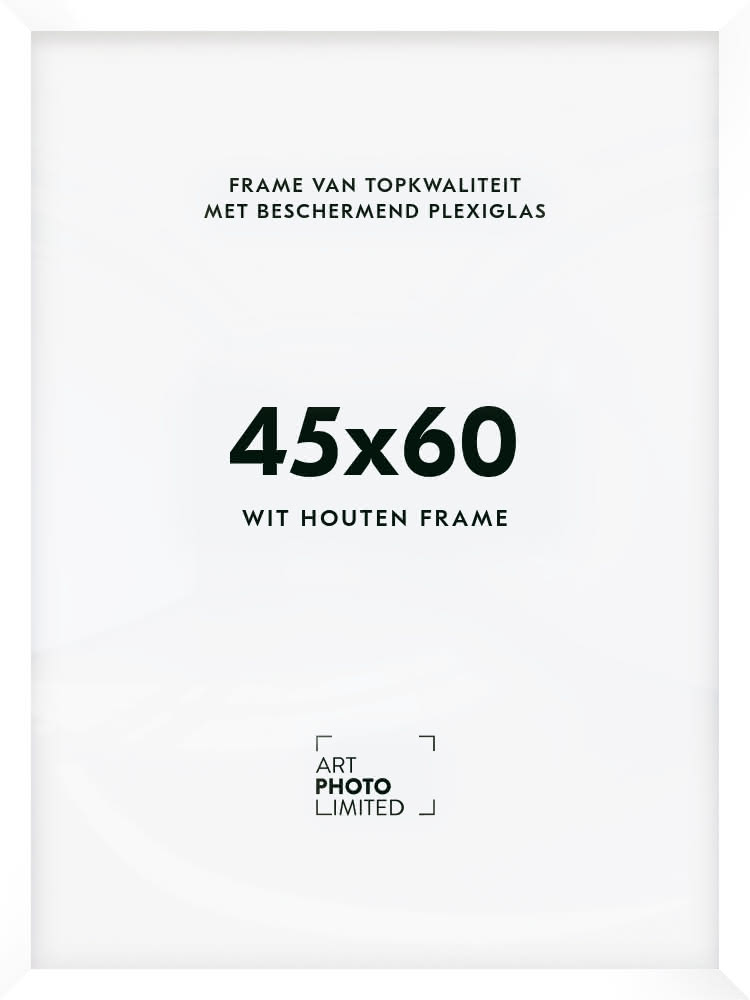 Houten lijst Witte 45x60cm Houten lijst Witte 45x60cm