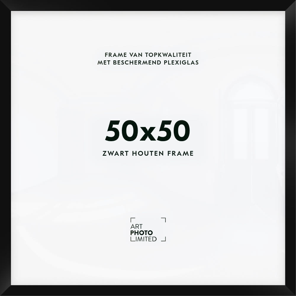 Houten lijst Zwart 50x50cm