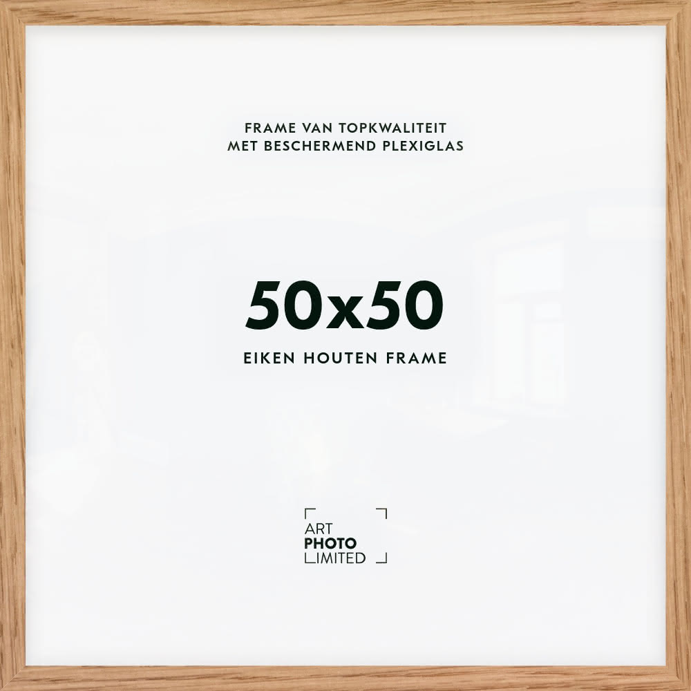 Houten lijst Natuur eiken 50x50cm