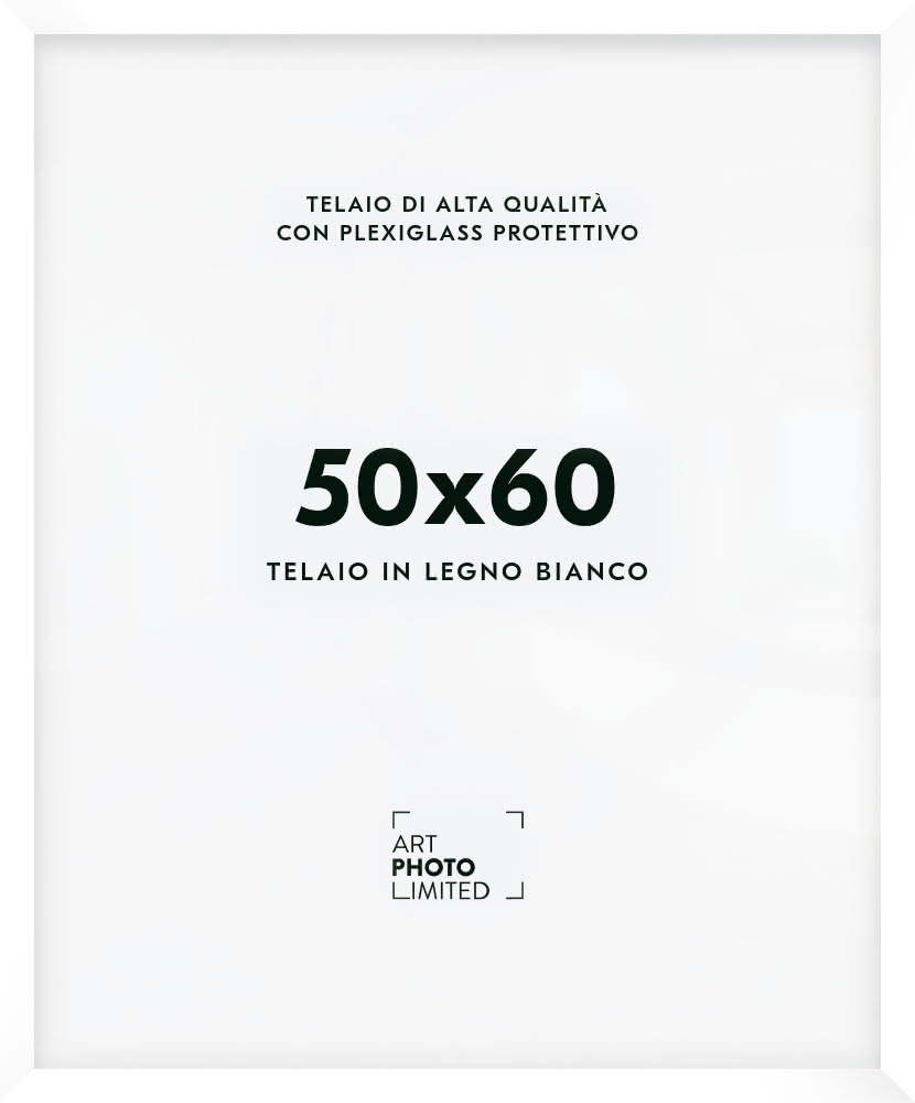 Bianco Cornice in legno 50x60cm Bianco Cornice in legno 50x60cm