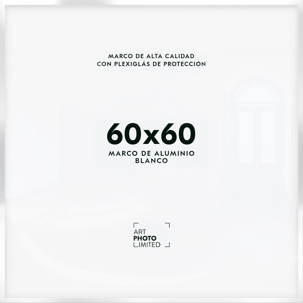 Blanco Marco de aluminio 60x60cm Blanco Marco de aluminio 60x60cm