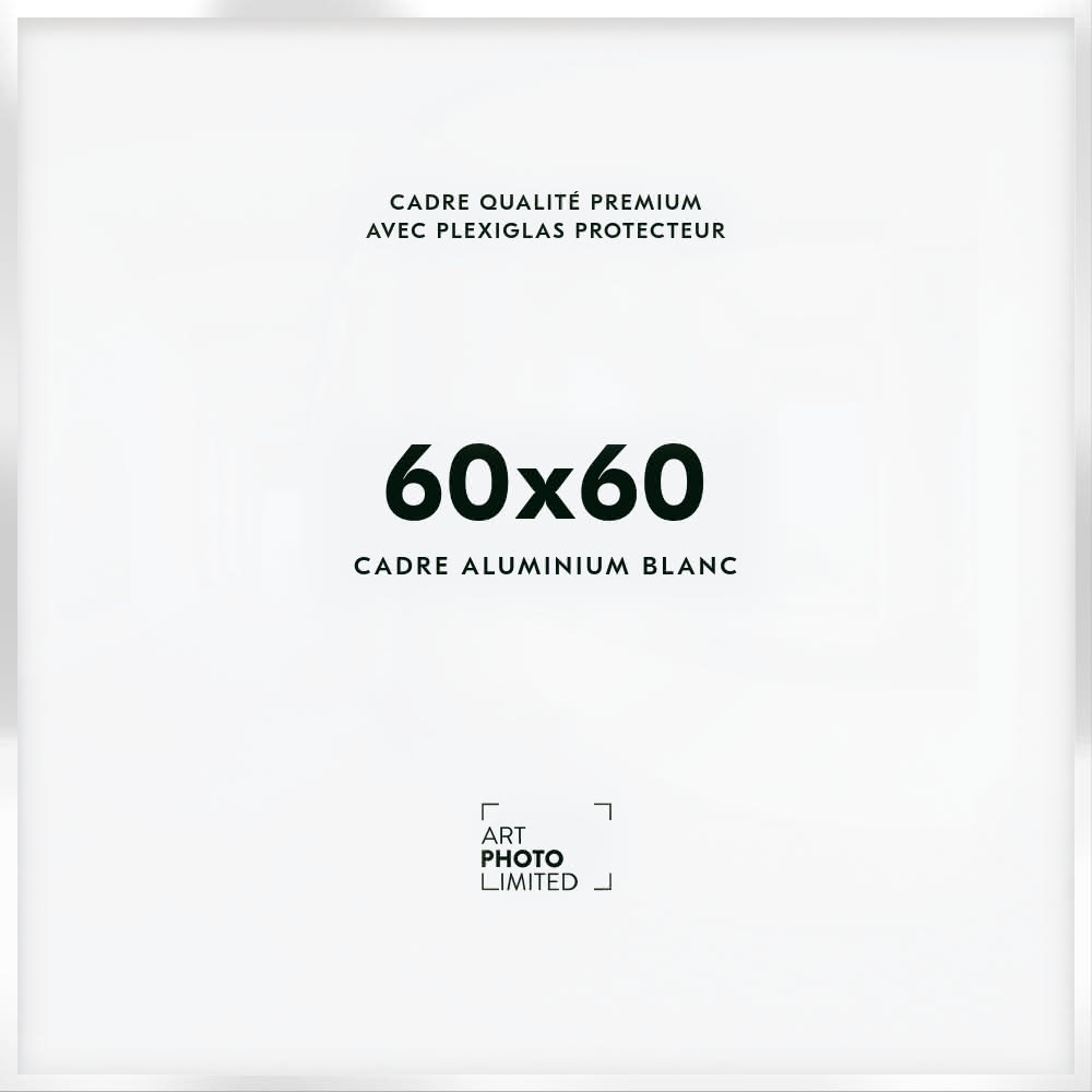 Cadre en aluminium blanc 60x60cm Cadre en aluminium blanc 60x60cm