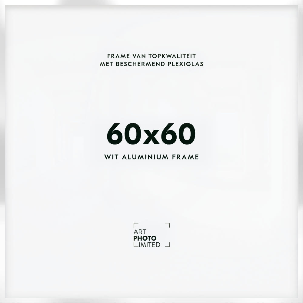 Aluminium lijst Witte 60x60cm Aluminium lijst Witte 60x60cm