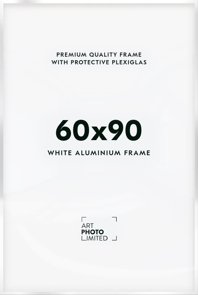 White Aluminum frame 60x90cm