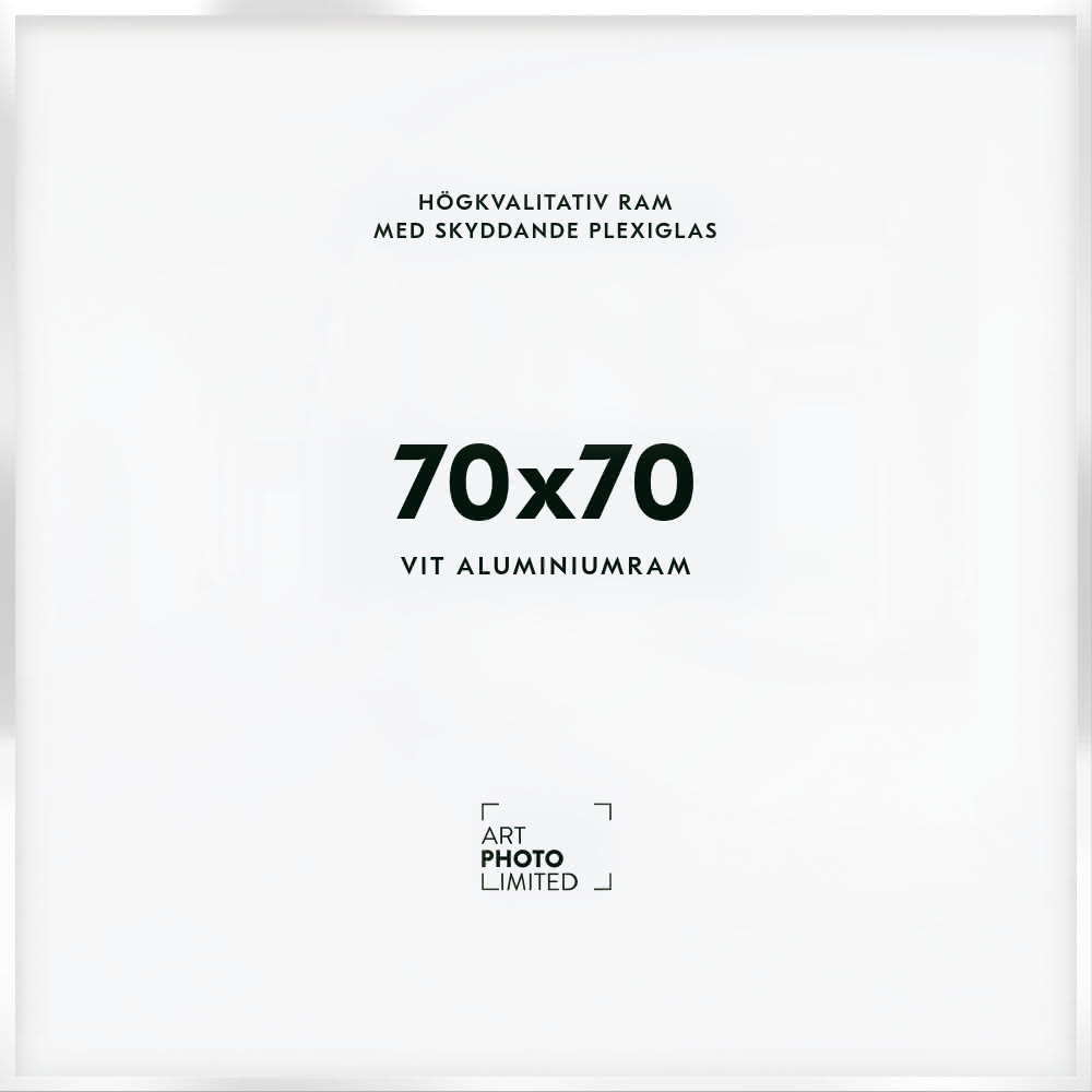 Vit Aluminiumram 70x70cm Vit Aluminiumram 70x70cm