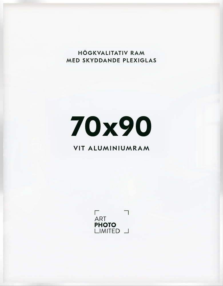 Vit Aluminiumram 70x90cm Vit Aluminiumram 70x90cm