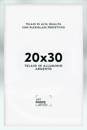 Argento opaco Cornice in alluminio 20x30cm Argento opaco Cornice in alluminio 20x30cm