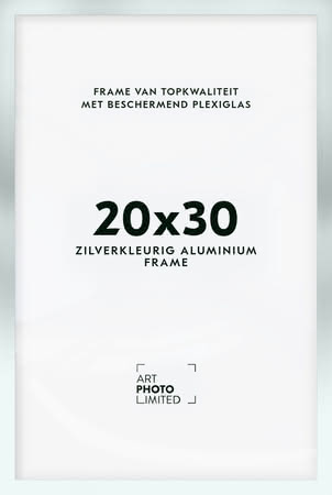 Aluminium lijst Zilverkleurige 20x30cm